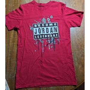 Jordan "Become Legendary" T-Shirt Size: Men's Medium Red